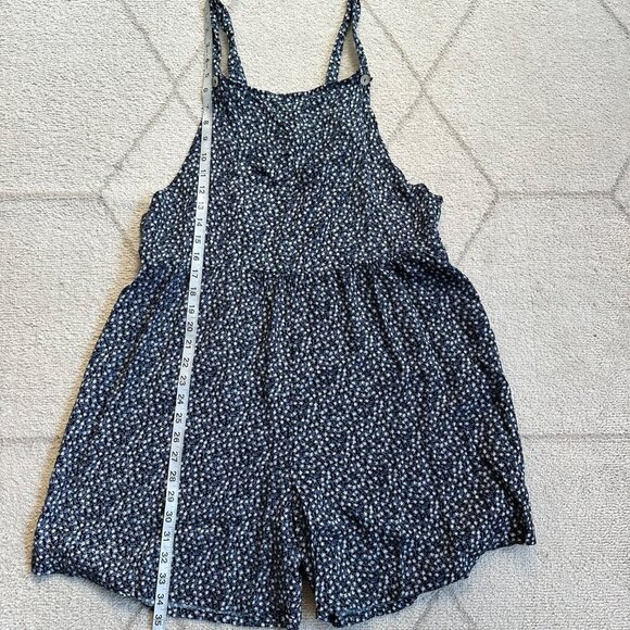 Vintage Gus & Max 90s Mini Floral Print Overall Sleeveless Romper - Picture 5 of 9